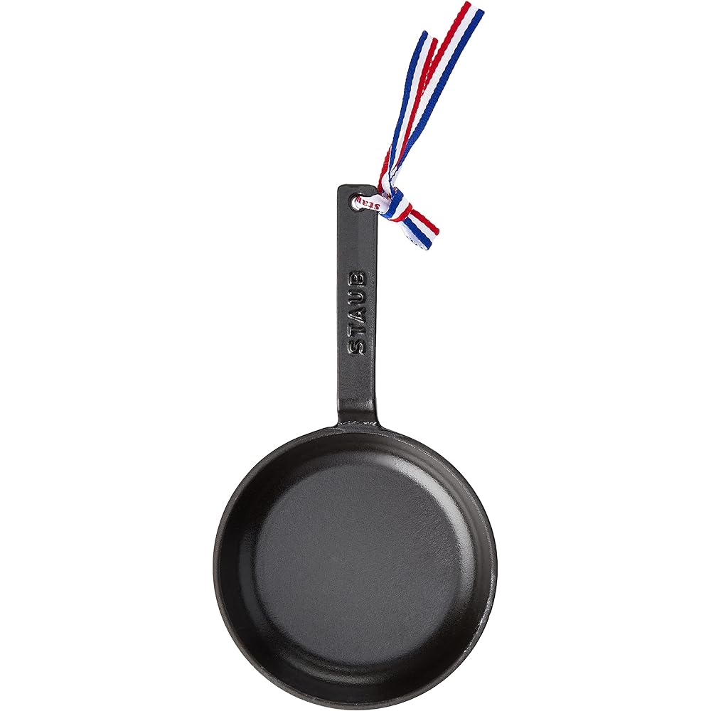 Staub "Mini Frying Pan Black 12cm" Small Cast Enamel Skillet [Authorized Japanese Product] Frying Pan 40509-529