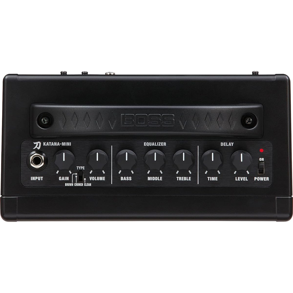 Boss Katana Mini Guitar Combo Amp Bundle with Roland Instrument Cable and 24-Pack Picks
