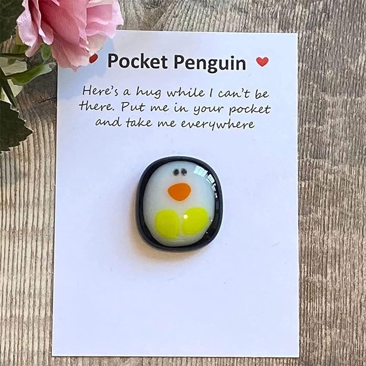 Tiny Pocket Penguin Hug, Mini Cute Pocket Penguin Hug Animal Decor, Special Encouragement, Birthday Wedding Party Valentine's Day Penguin Gift Decoration (#582401)