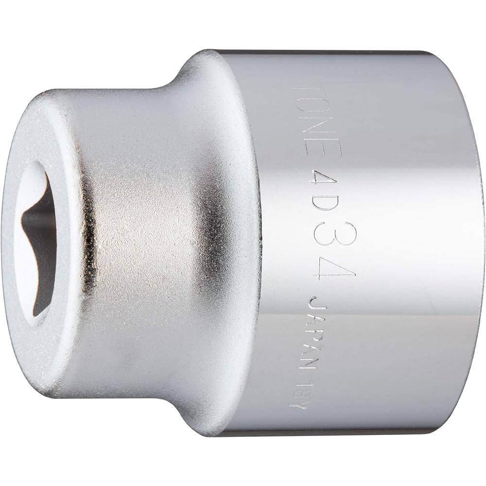 TONE socket (12 squares) HP4D-34 Drive angle 12.7mm (1/2") Width across flats 34mm