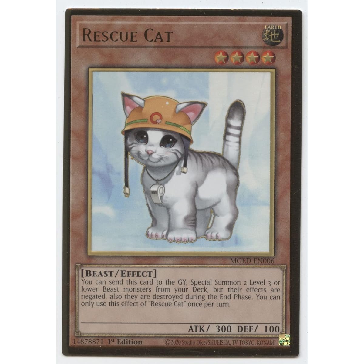 Rescue Cat MGED-EN006 Premium Gold Rare 1st Edition