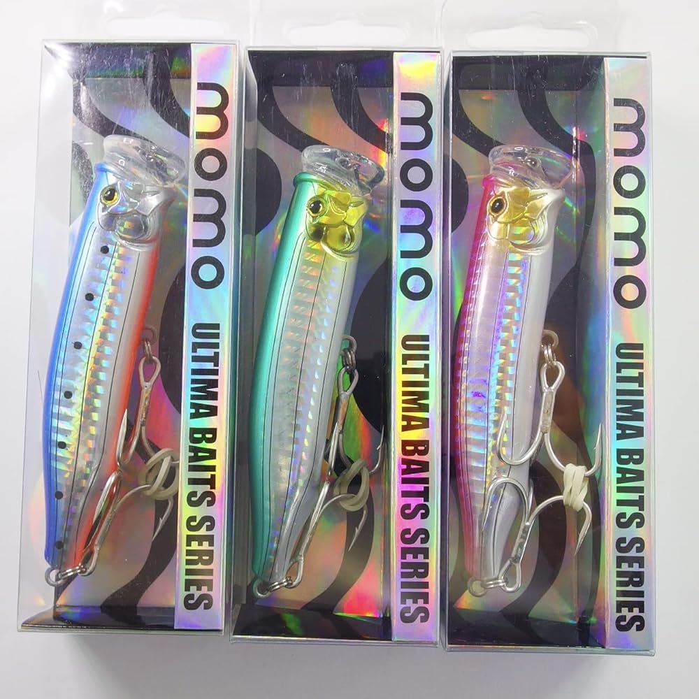 [Momo Lure] Momo Lure Ultima Popper 100 120 150 Laser cut through wire Yellowtail Hiramasa Blue fish compatible