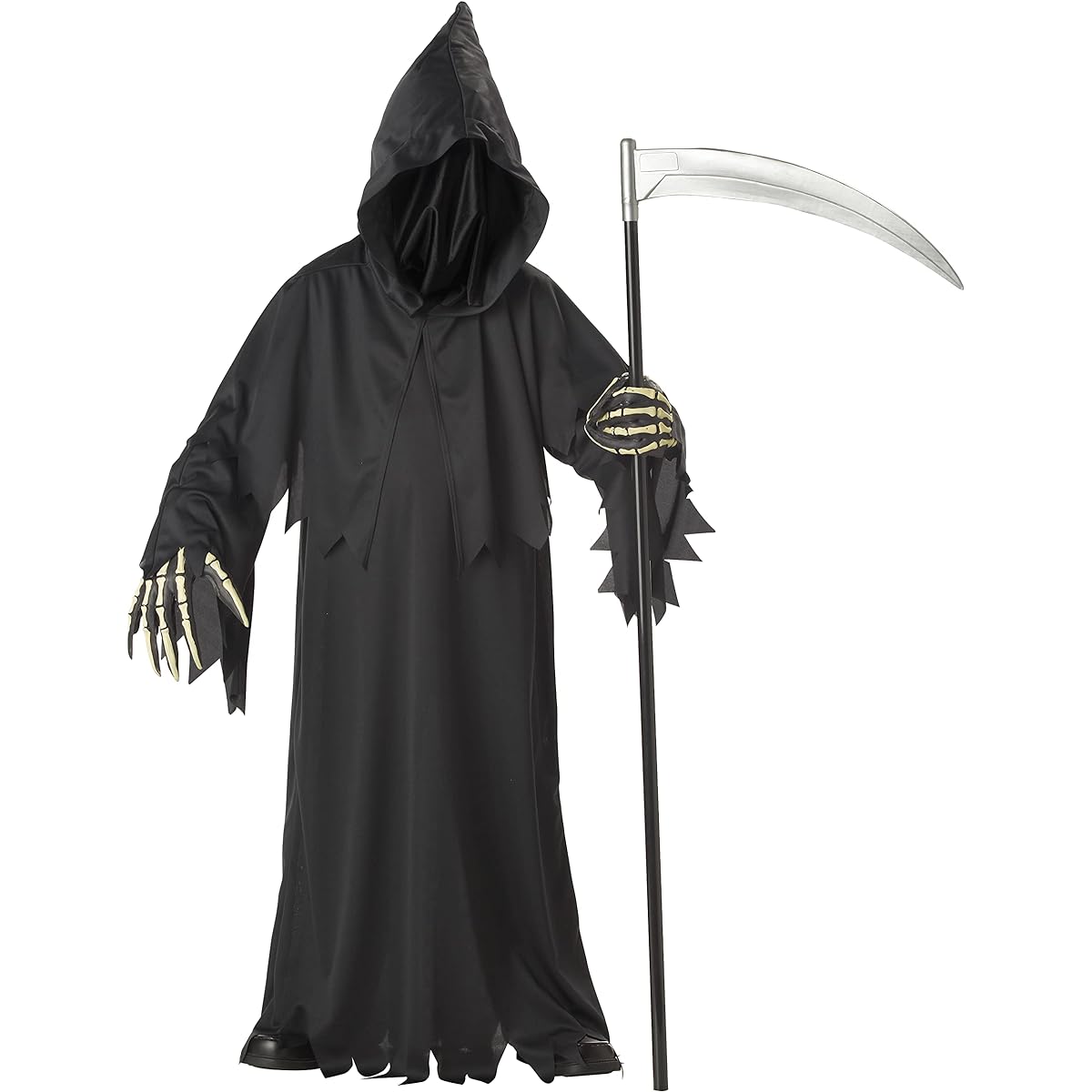 Children's Costume Kids Cosplay Costume Horror Scary Ghost Zombie Grim Reaper L