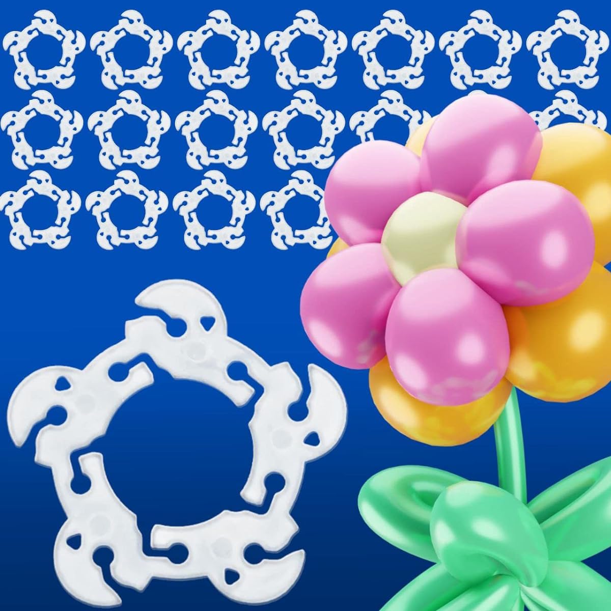 Balloon Clips 100pcs Balloon Holder Balloon Clip Balloon Arch Balloon Connector Clip Holder Balloon Column Stand and Balloon Flower Wedding Baby Shower Birthday Party Decoration