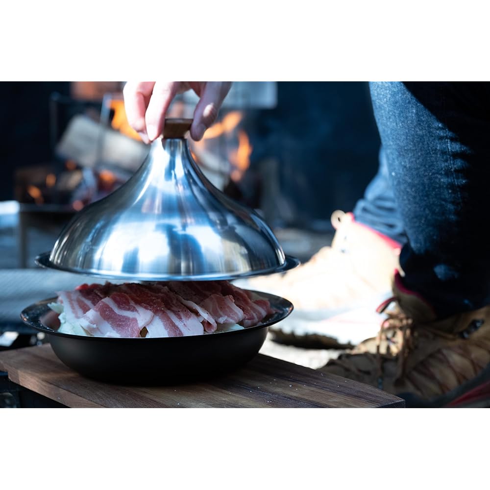 TOKYO CRAFTS Marupot Tagine Pot, Made in Japan, Lightweight, Stainless Steel, Open Fireable, For 1-3 People