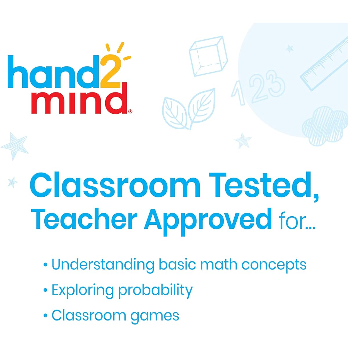 ETA hand2mind Foam 3-color, Dot Dice (Set of 72)