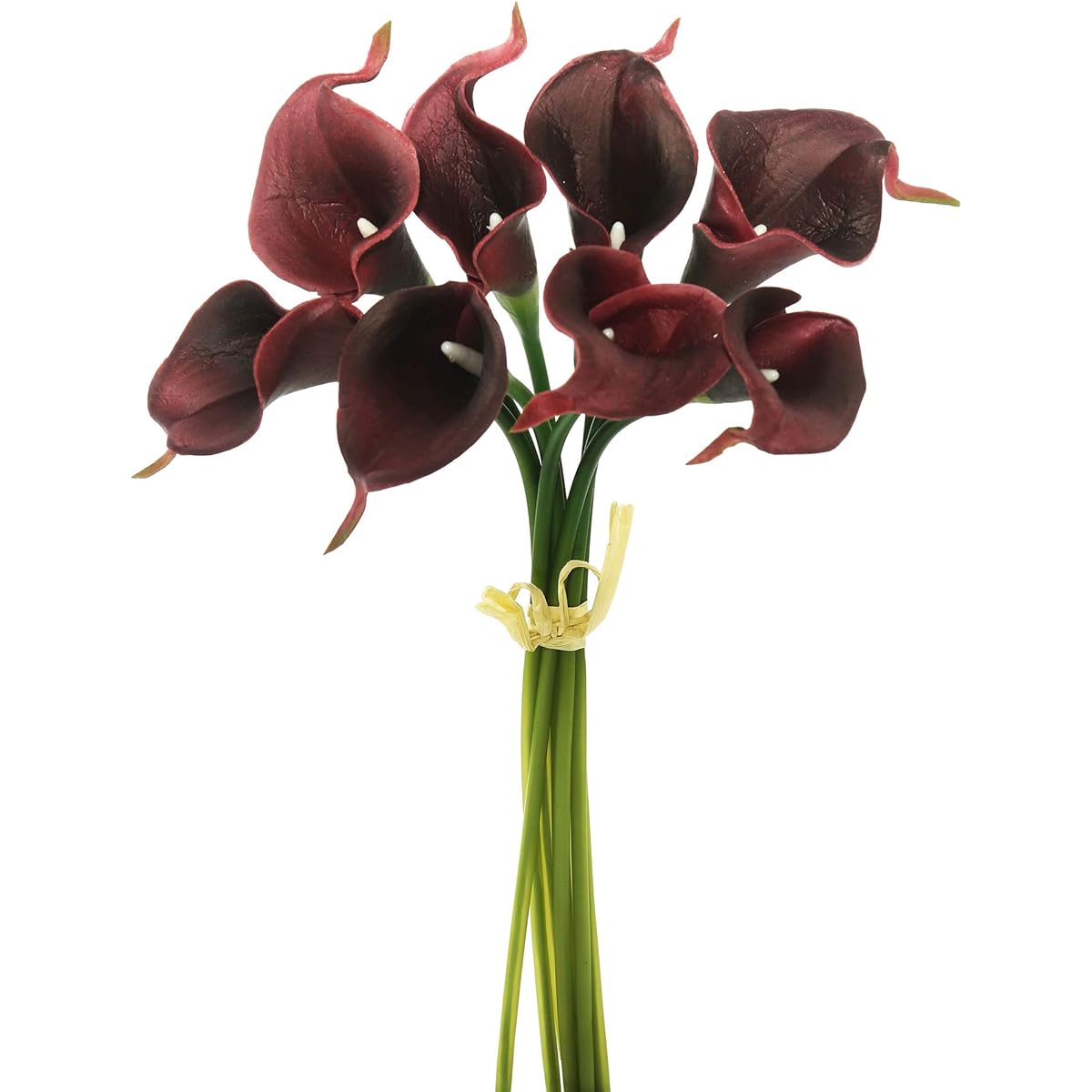 Vickerman 14" Artificial Burgundy Calla Lily Set