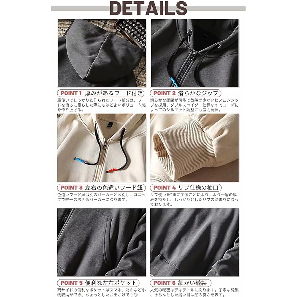 [MEIGETU] Hoodie Men's Sweatshirt Zip Up Plain Full Zip Hoodie Long Sleeve Oversized Big Silhouette Pocket Hooded Large Size Loose Casual Fashion Pullover Autumn Spring Winter Korean Unisex Popular