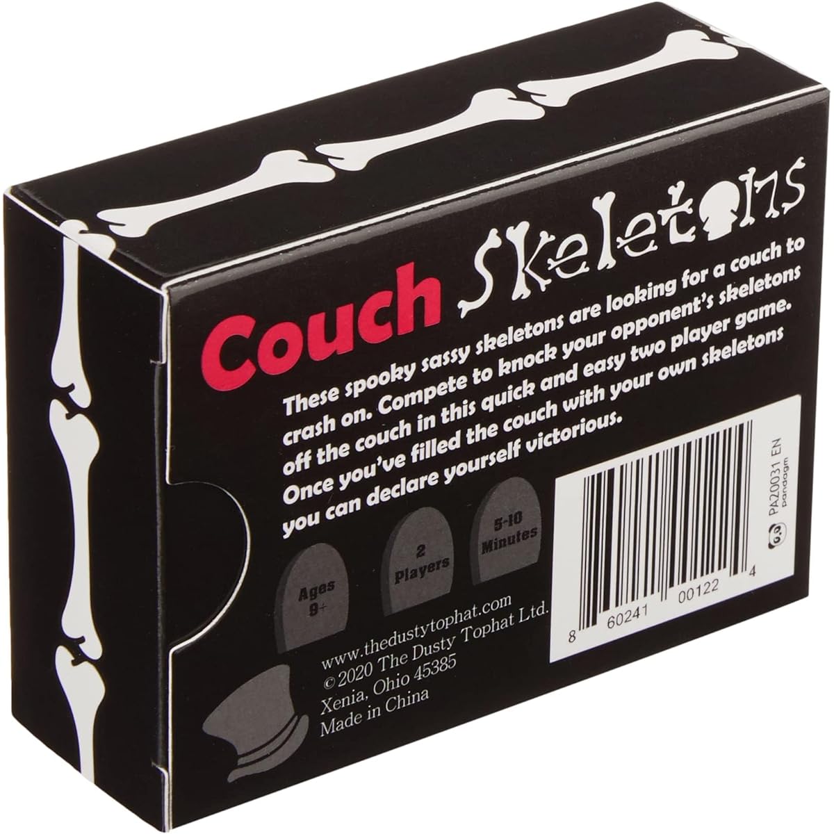 Dusty Top Hat Couch Skeleton Card Game for 2 Players