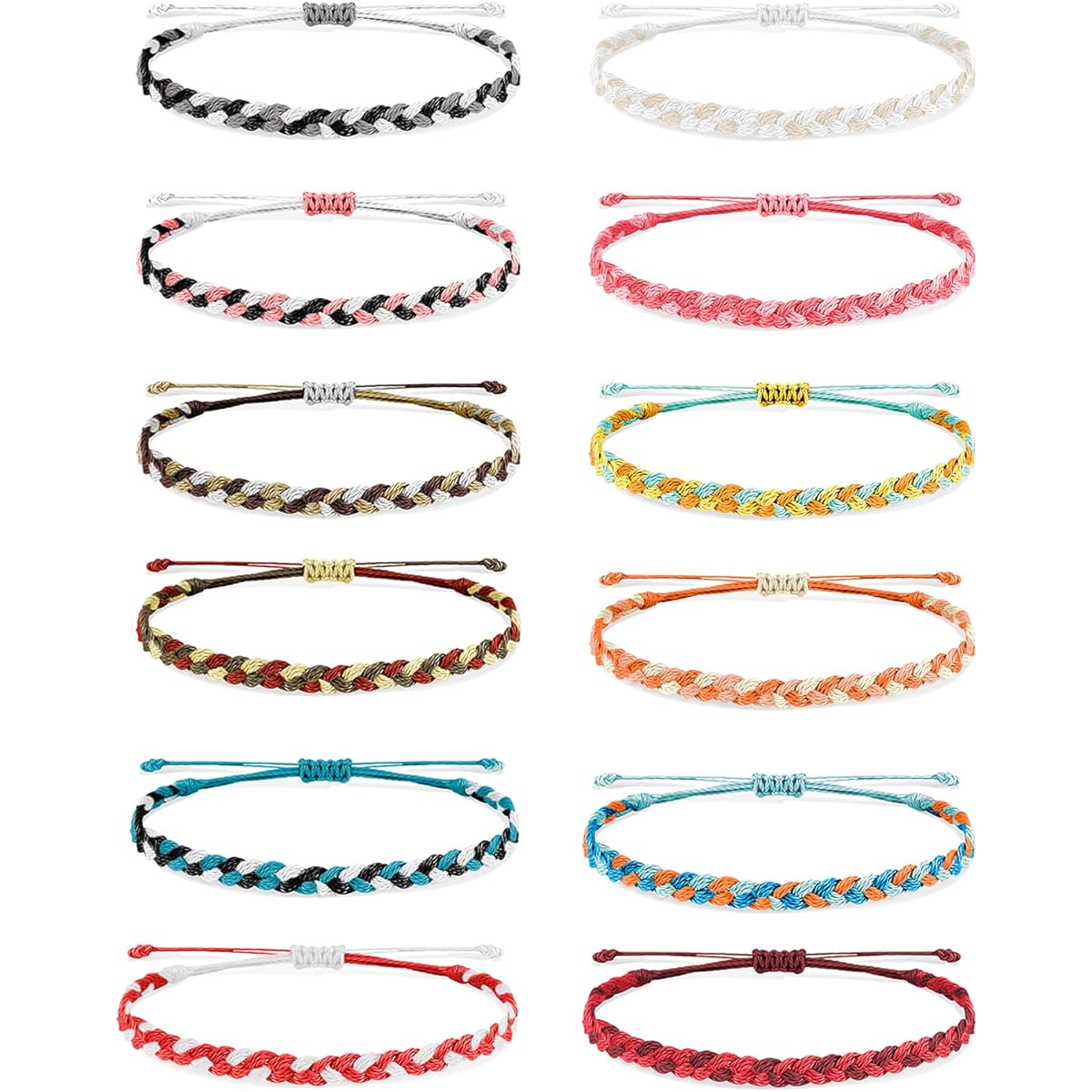 Long Tiantian String Bracelets for Girls Friendship Bracelets Waterproof Summer Wave Bracelets Handmade Wave Bracelets for Teen Girls