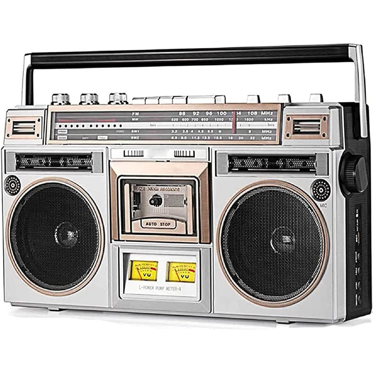 Classic 80s Style Retro Boombox CD Tape Player, Retro Bluetooth Cassette Player, Fm and Dab+ Radio, USB Recording, Cassette Player Radio, Cassette Recorder for Family Gathering Travel
