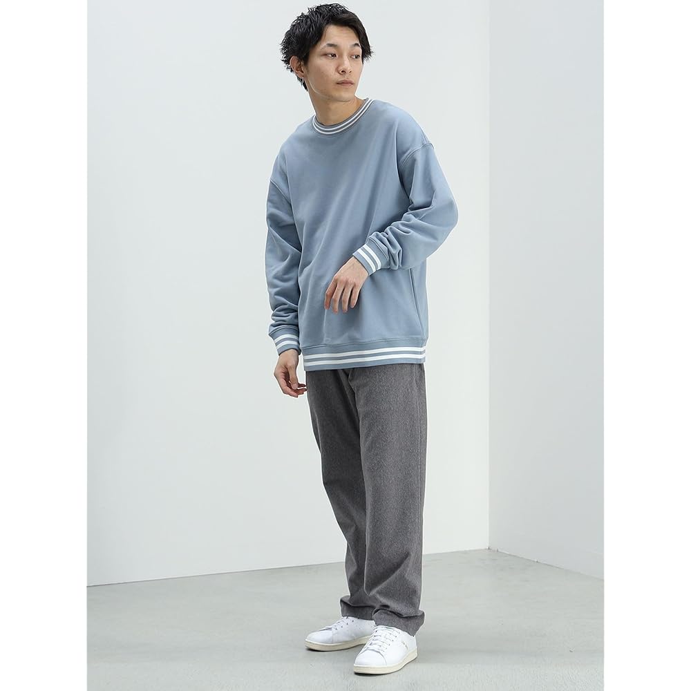 [Beams Heart] Sweat Rib Border Sweatshirt Men's