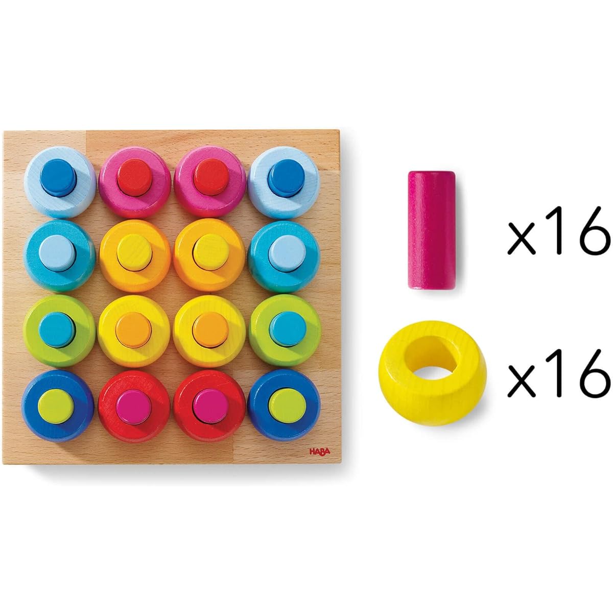 Haba Peg Play Rainbow Ring 2202
