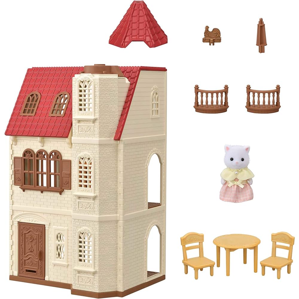 EPOCH Sylvanian Families House [House with red roof elevator] Ha-49