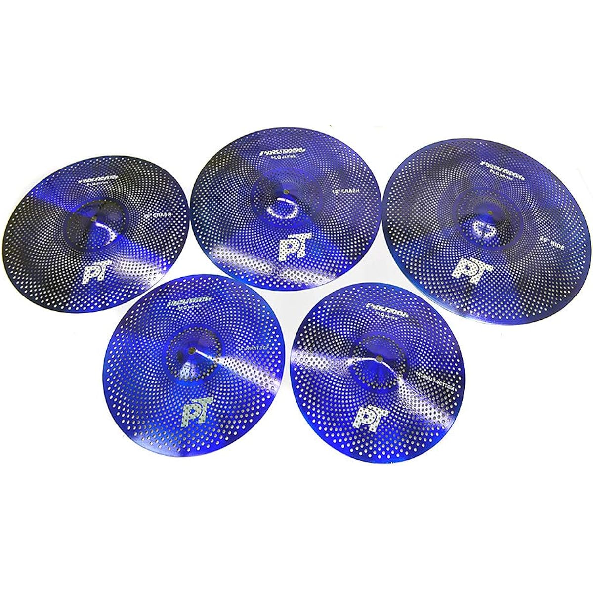 PLAYTECH Reduce Volume Cymbal Set PLQ Reduce Volume Cymbal Blue Cymbal Set