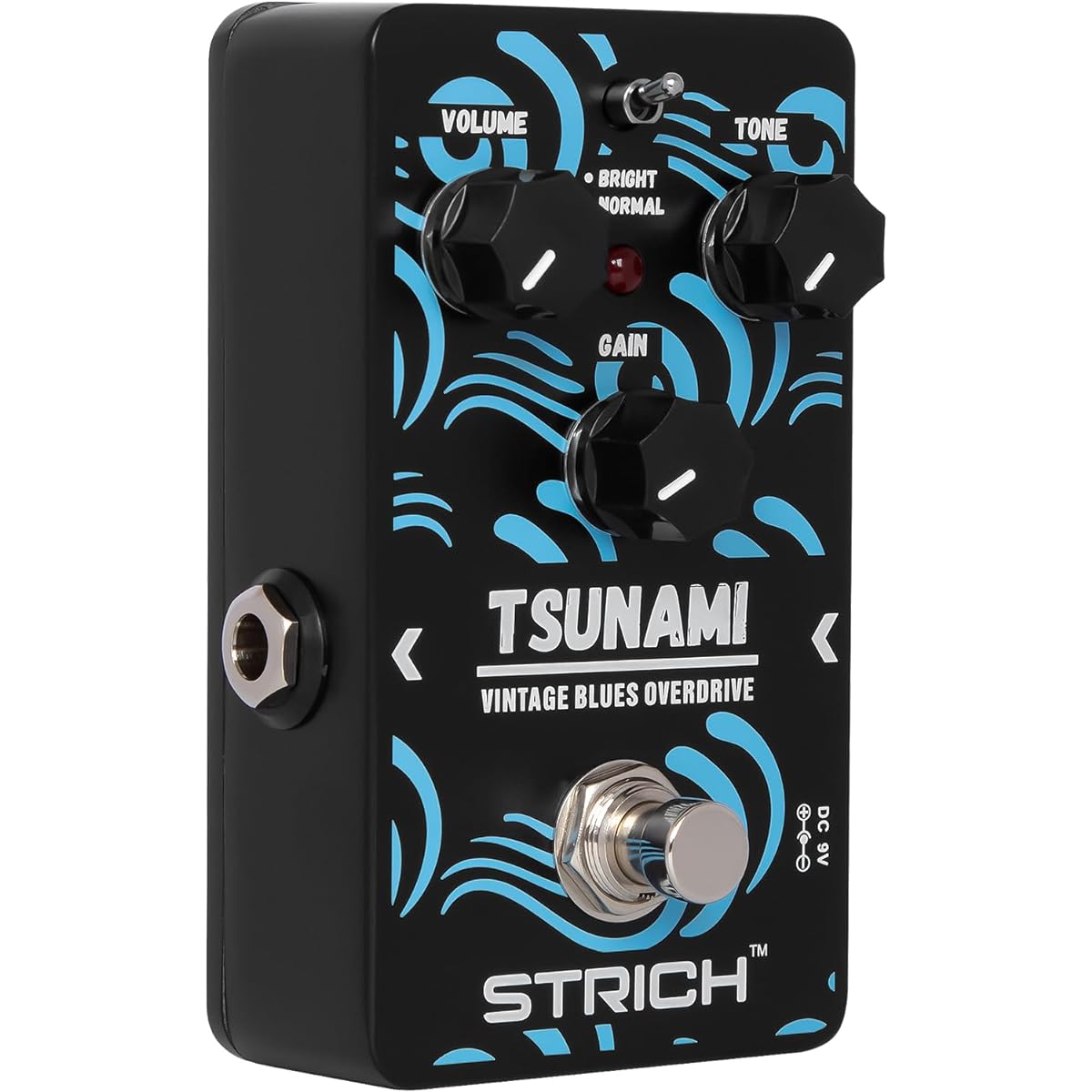 STRICH TSUNAMI Overdrive Guitar Pedal Blues Drive Vintage Overdrive Effect Warm/Hot Mode True Bypass