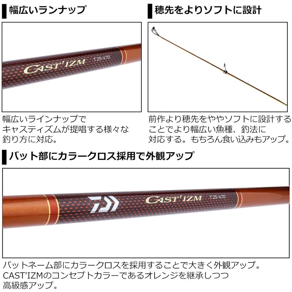 DAIWA Casting Rod Castism T・V 25-385・V Fishing Rod