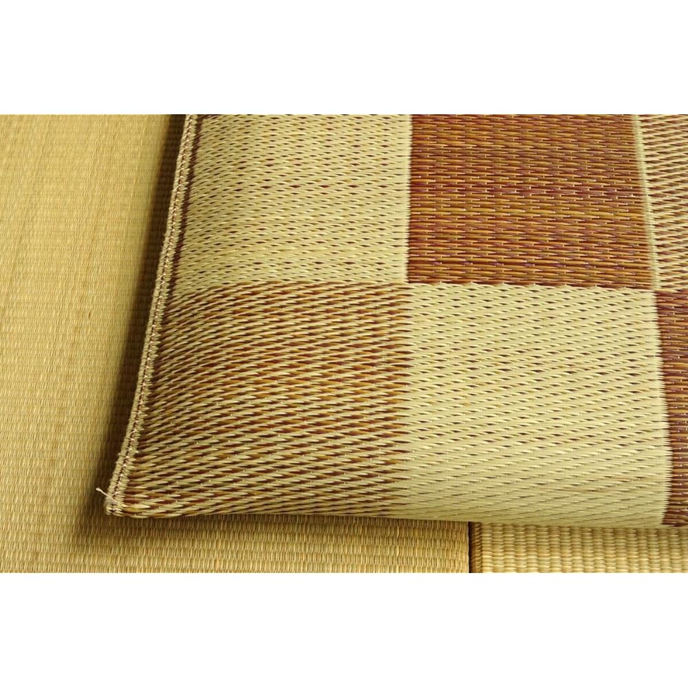 Ikehiko Igusa Cushion Block Set of 2 Approx. 55 x 55cm Brown Set of 2 Made in Japan #3128010