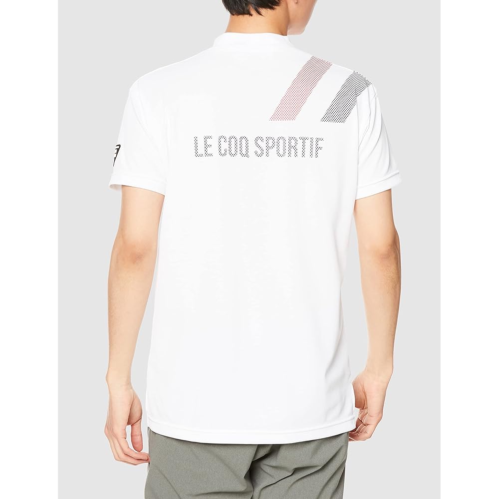 [Le Coq Sportif] 2023 Spring/Summer Model Short Sleeve Shirt Mock Neck Sweat Absorbent Quick Drying Stretch UPF15 Distribution Limited Special Order Toriko Golf Standard QGMVJA50NT Men's