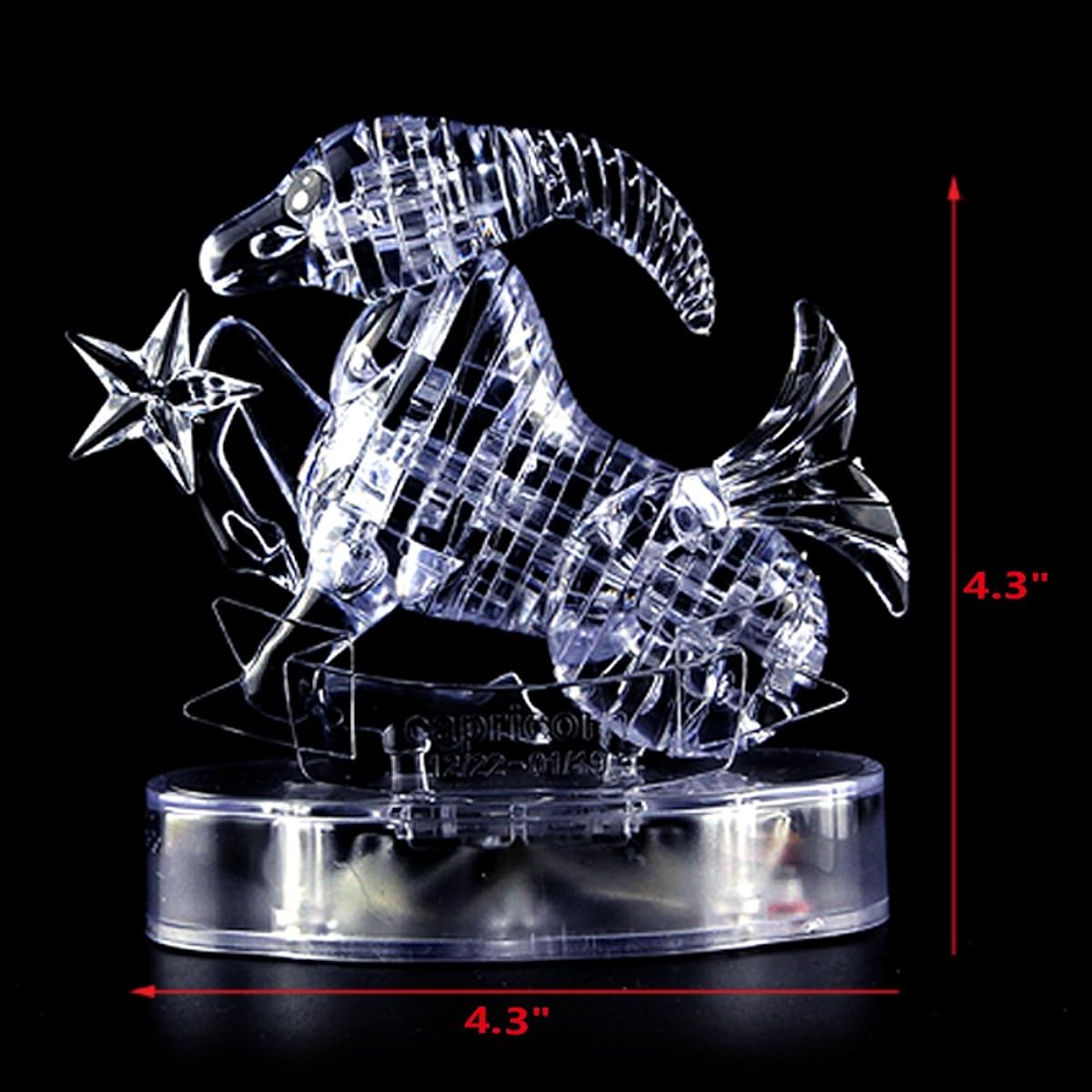 Coolplay® 3D Crystal Puzzle Horoscope - Capricorn DIY Jigsaw Great IQ Toy Model Decoration Gift Idea