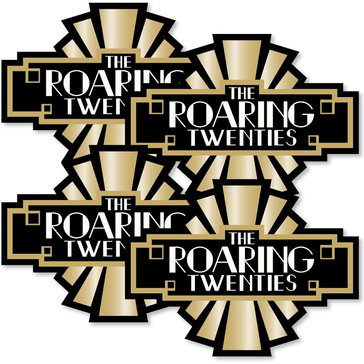 Roaring 20's - Art Deco DIY 1920's Jazz Party Essentials - 2020 Graduation/Election Party - Set of 20