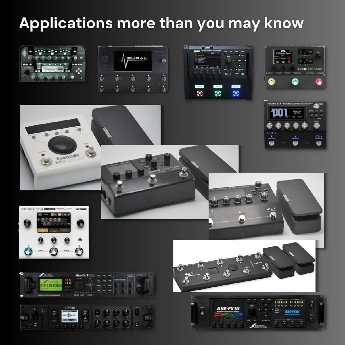 Paint Audio Foot Captain Dual Output Expression Pedal Multi-Effects Supports Tip/Ring Connection (Foot Captain)