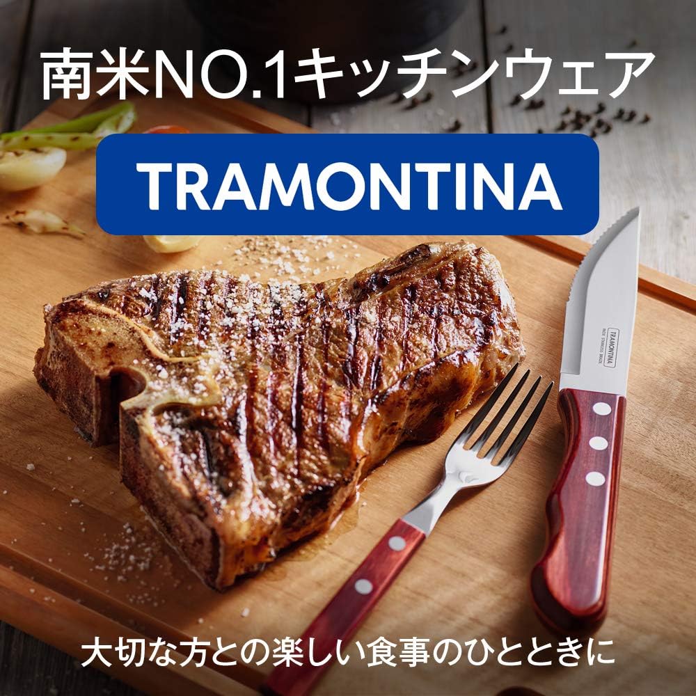 Tramontina Tableware New Color Set of 24 Black Dishwasher Safe Lightweight Made in Brazil 23199/062 TRAMONTINA