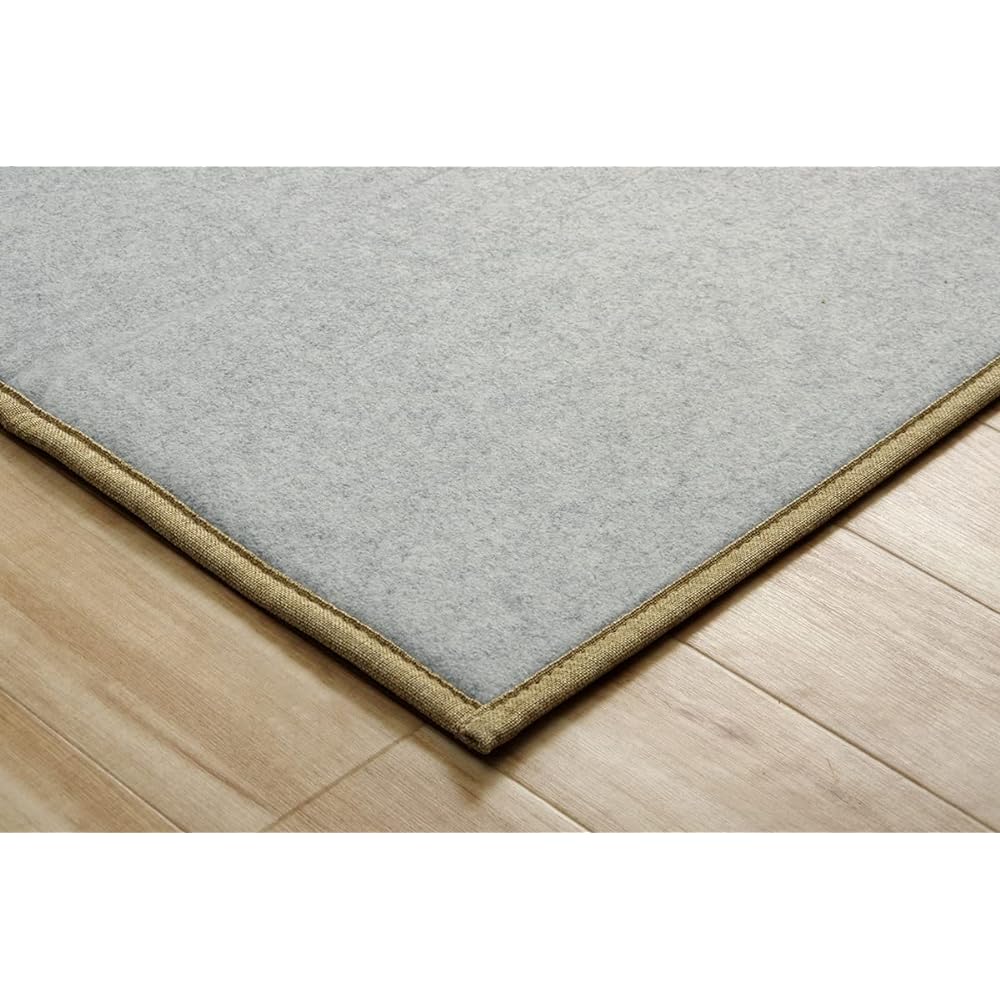 Ikehiko Corporation Bamboo Rug Carpet Mat Square CXH Plain Approx. 180 x 180cm Ivory Backed Cushion Durable Bamboo Antibacterial Bacteria Odor Resistant Deodorizing #5389319