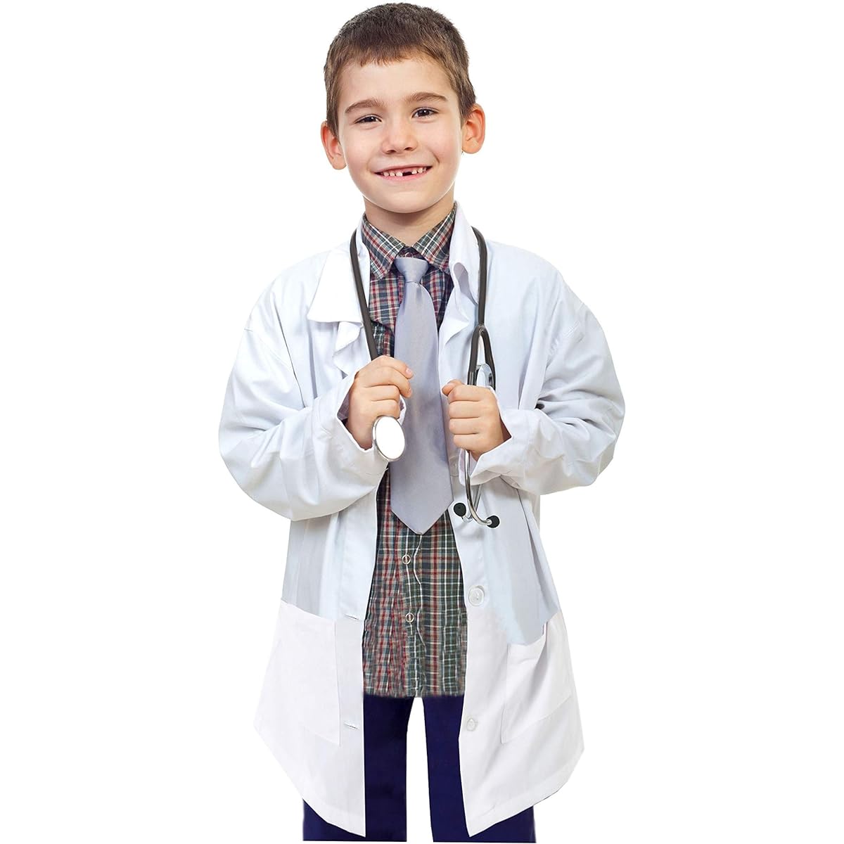 Natural Uniforms Realistic Lab Coat for Kids for School Projects Halloween Costumes