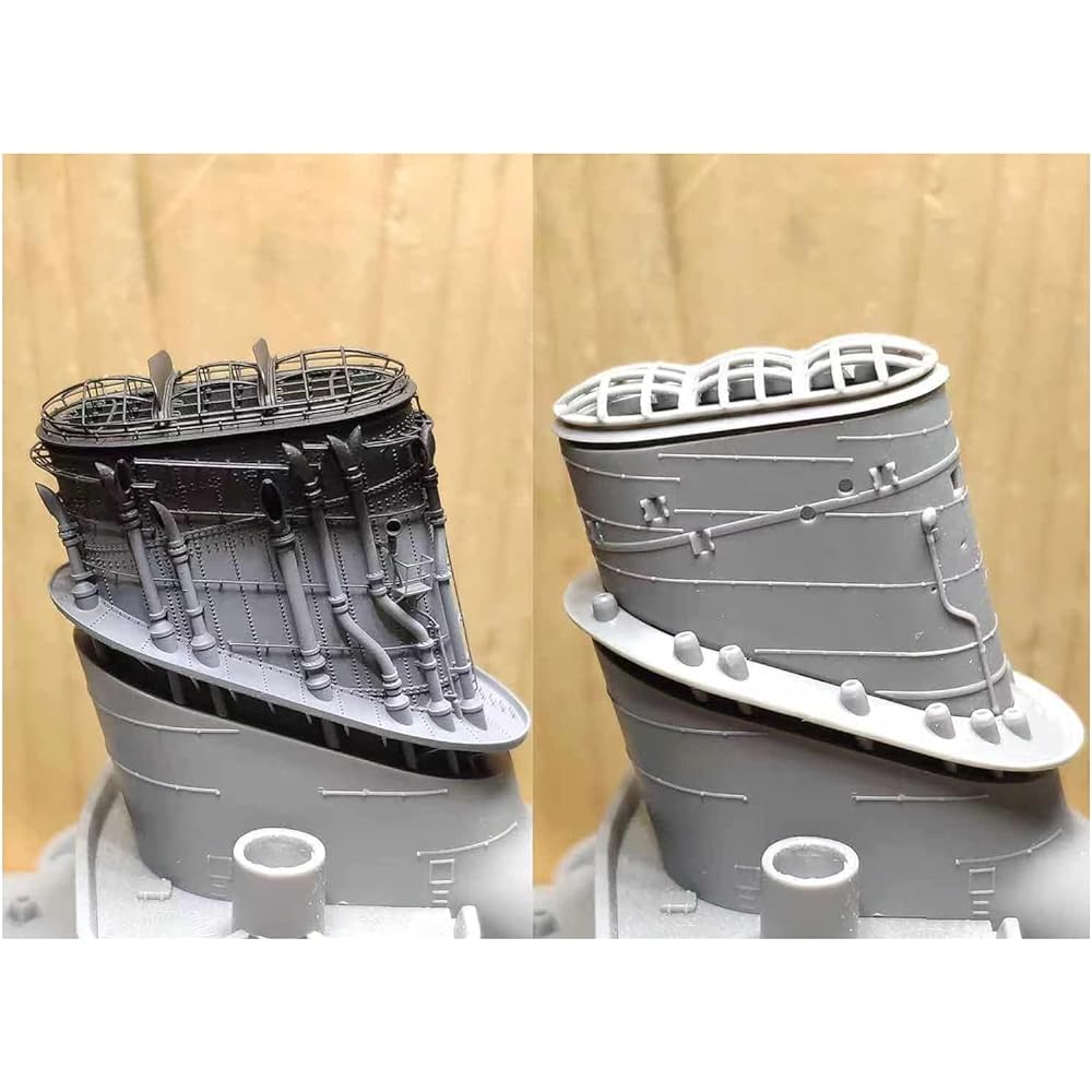 Bunker Studio 1/350 Japanese Navy Battleship Yamato Chimney Integrated Molding Plastic Model Parts BSTIJN35105