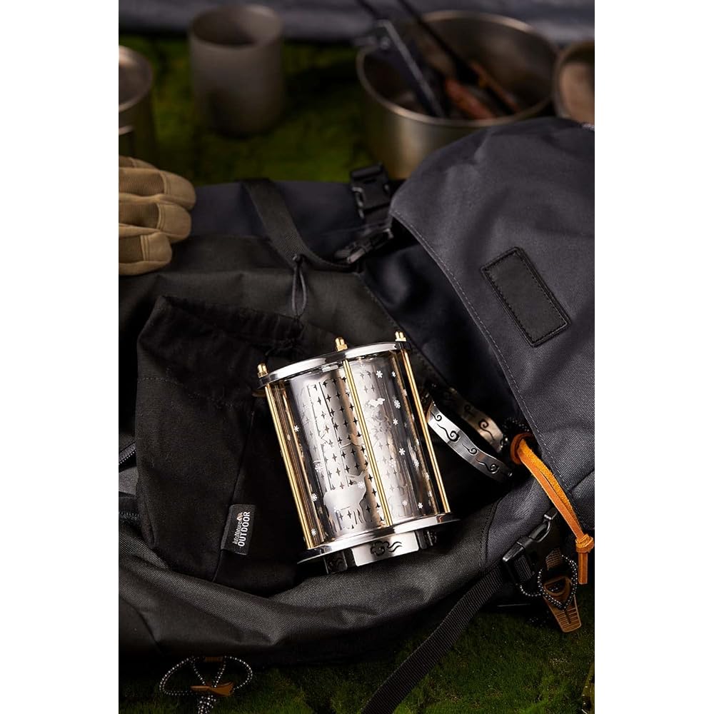 intoNature Outdoor Deep Forest Heater Portable Lightweight Outdoor Warmer Tent Heater Stainless Steel Infrared Heating Alloy For Hiking Camping Climbing (Deer)