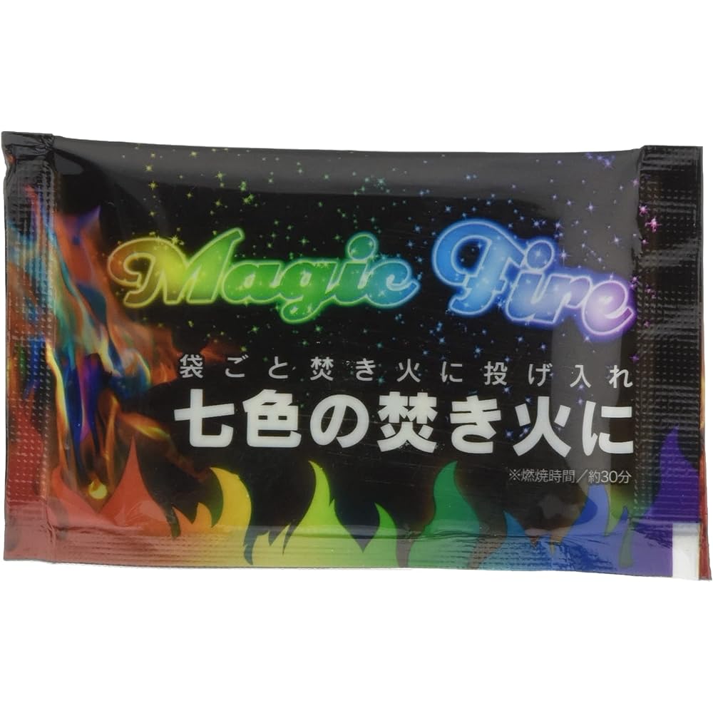 [Bulk purchase] [Single item] BUNDOK Magic Fire <50 pieces / 10 pieces / 5 pieces / 1 piece> BD-362 Bonfire Flame Rainbow