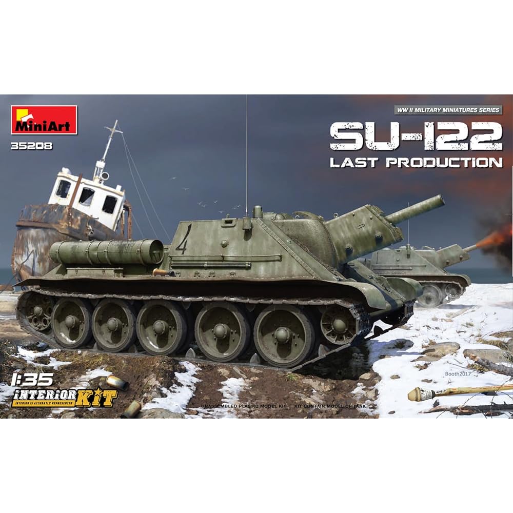 Miniart 1/35 Soviet SU-122 Late Model Full Interior (Internal Reproduction Kit) Plastic Model MA35208