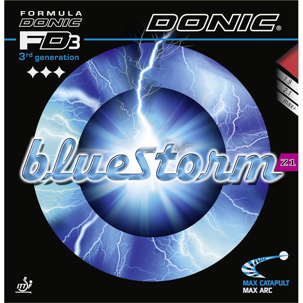 DONIC Table Tennis Back Soft Rubber Blue Storm Z2 AL087