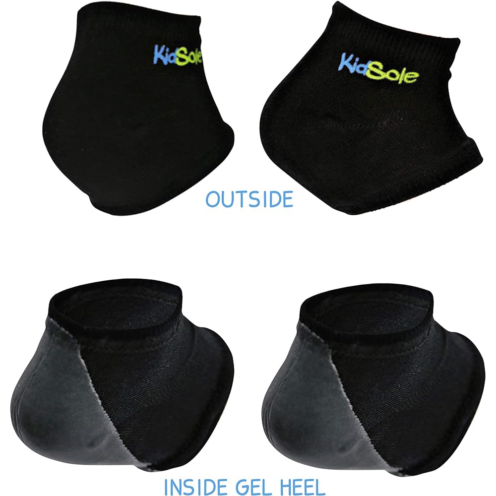 Heel Cushion Insole Heel Insole Silicone Shock Absorption Secret Insole Red & Blue Set for 2 Pairs