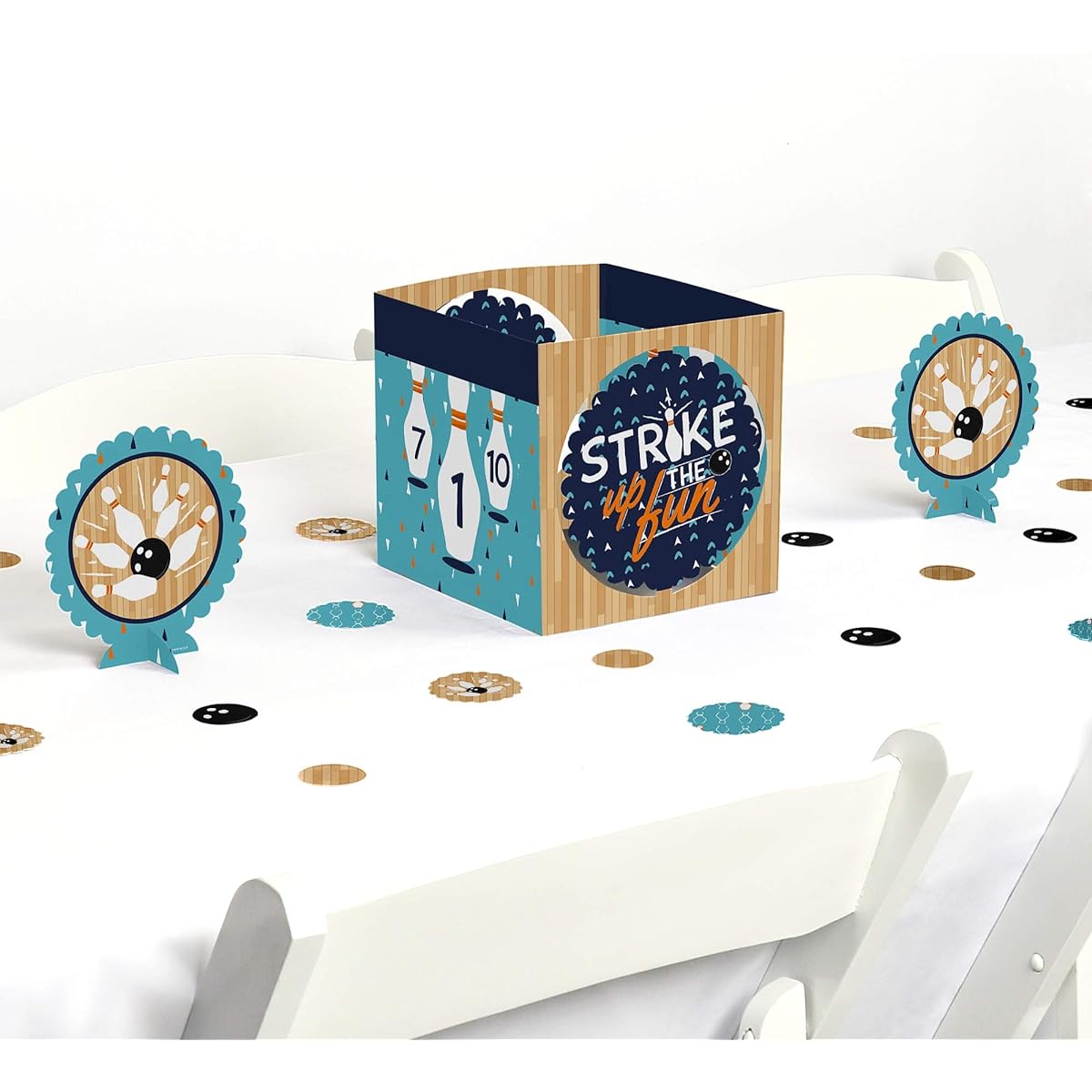 Strike Up the Fun - Bowling - Birthday Party Baby Shower or Centerpiece & Table Decoration Kit