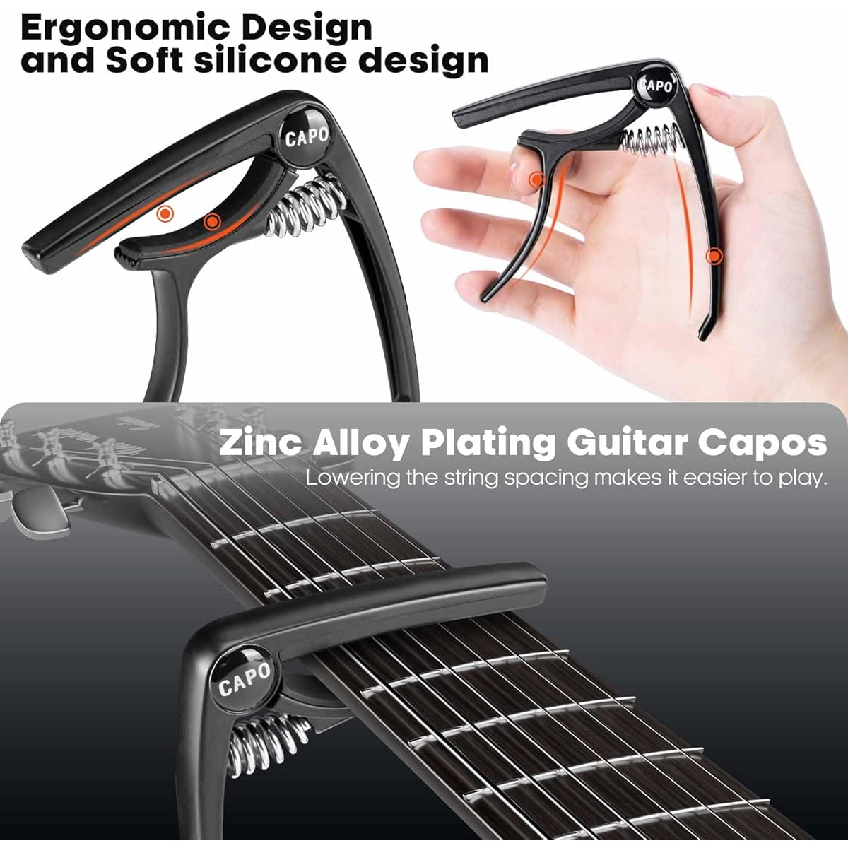 Vousile guitar rack with guitar capo