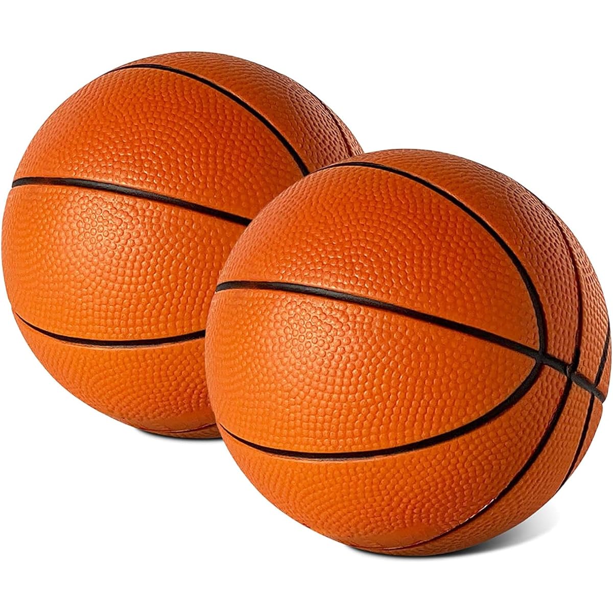 Mini 5" Orange Foam Basketball for Skywalker Sports Trampoline Basketball Hoop Game | Replacement Foam Basketball for Trampoline Basketball Set | Set of 2 Balls