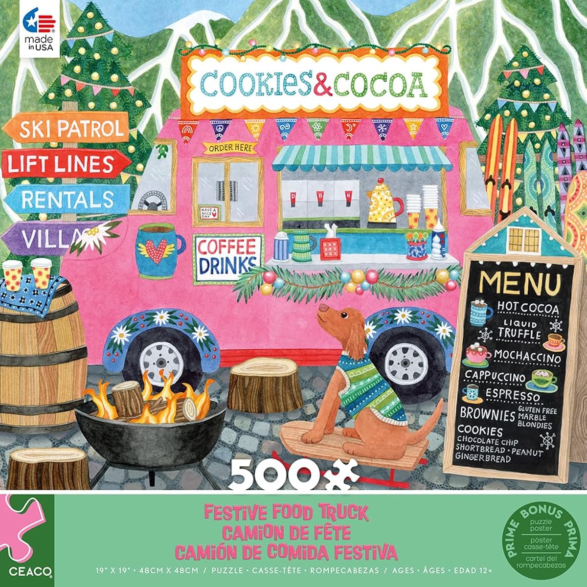Ceaco - Food Truck - Festive Food Truck II - 500 Piece Jigsaw Puzzle