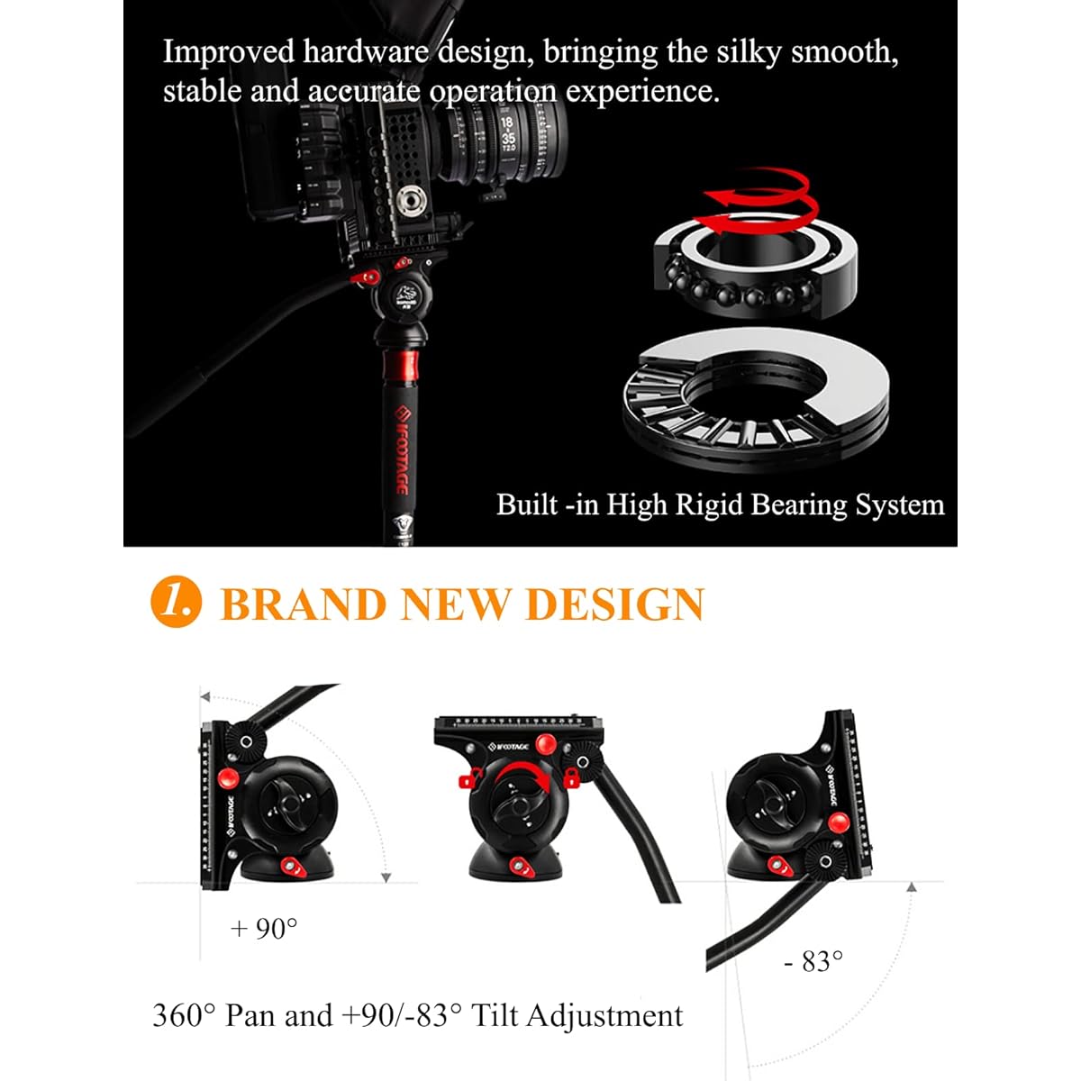 IFOOTAGE Komodo K5S fluid head