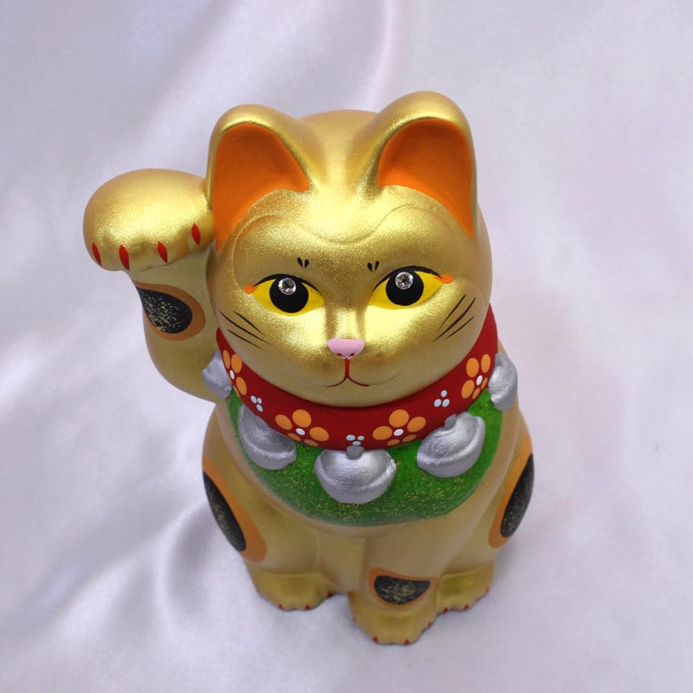 Golden lucky cat (large) K6100