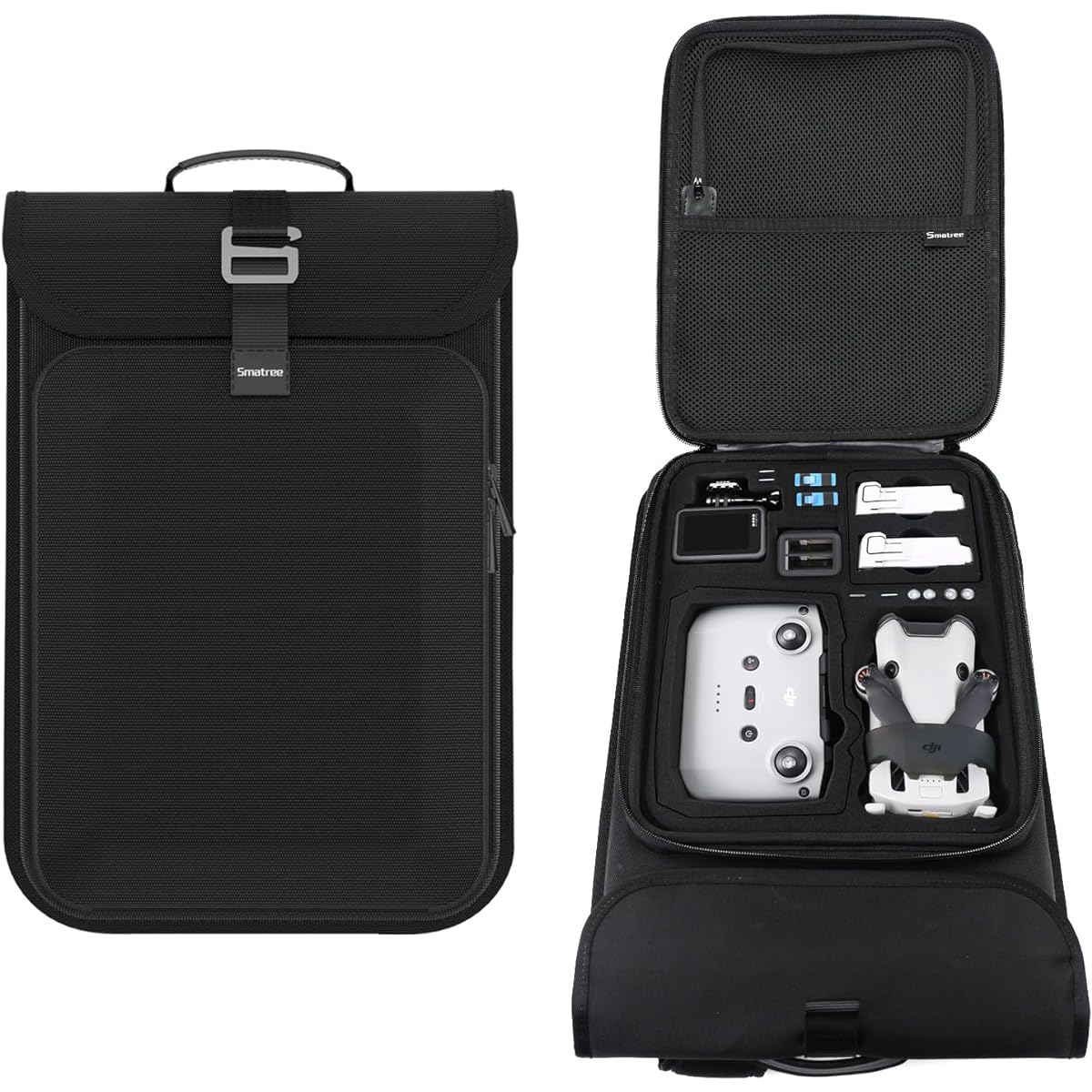Smatree Backpack for DJI Mini 3 & Mini 3 Pro & Mini 4 Pro Hard Case DJI Mini 3 & Mini 3 Pro Storage Case Large Capacity Waterproof Shockproof DJI Mini 3 Pro Accessories