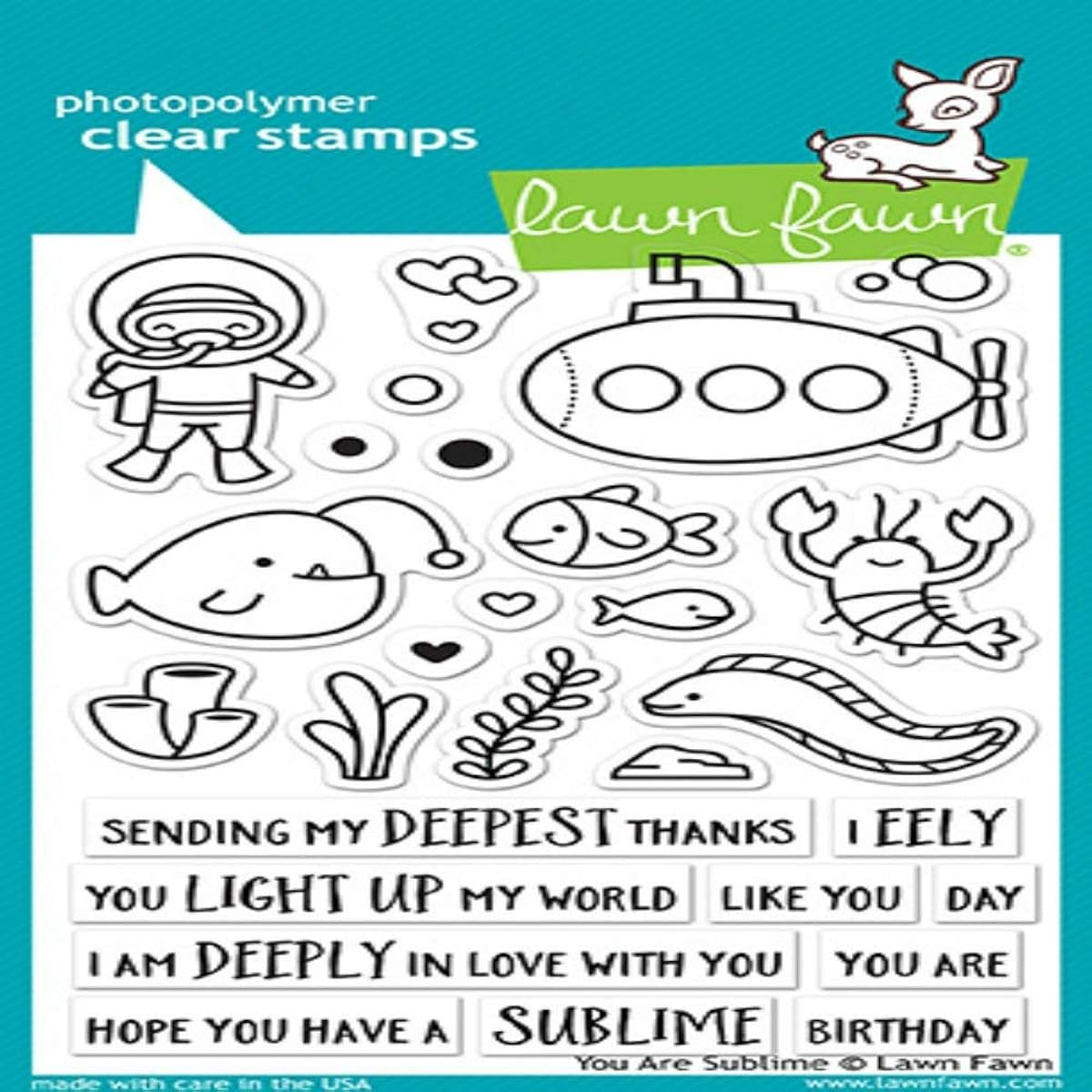 Lawn Fawn Clear Stamps 10cm x 15cm - LF1686 You Are Sublime