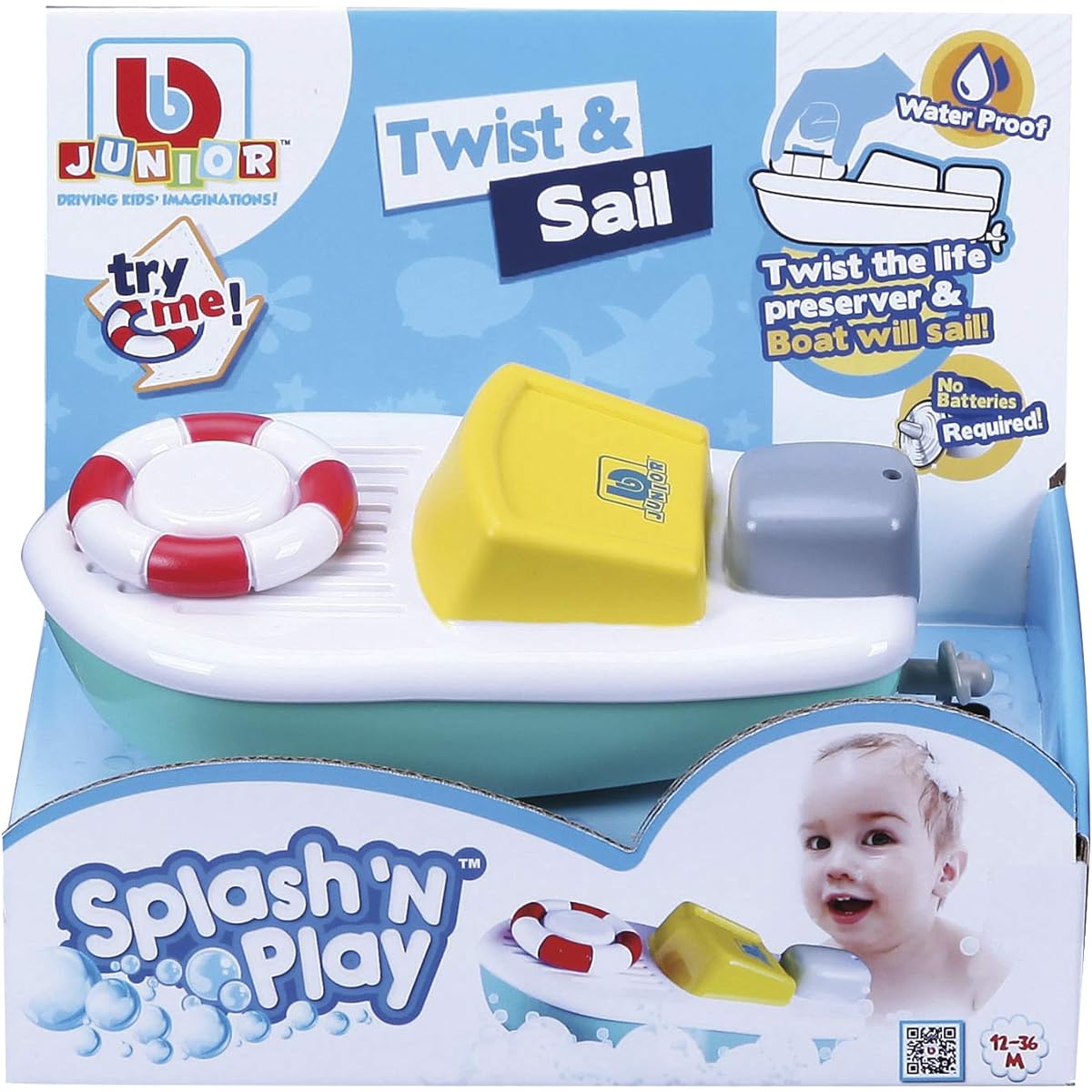 Toysmith Splash 'n Play Twist and Sail Bathtime Boat Model Number: 7218