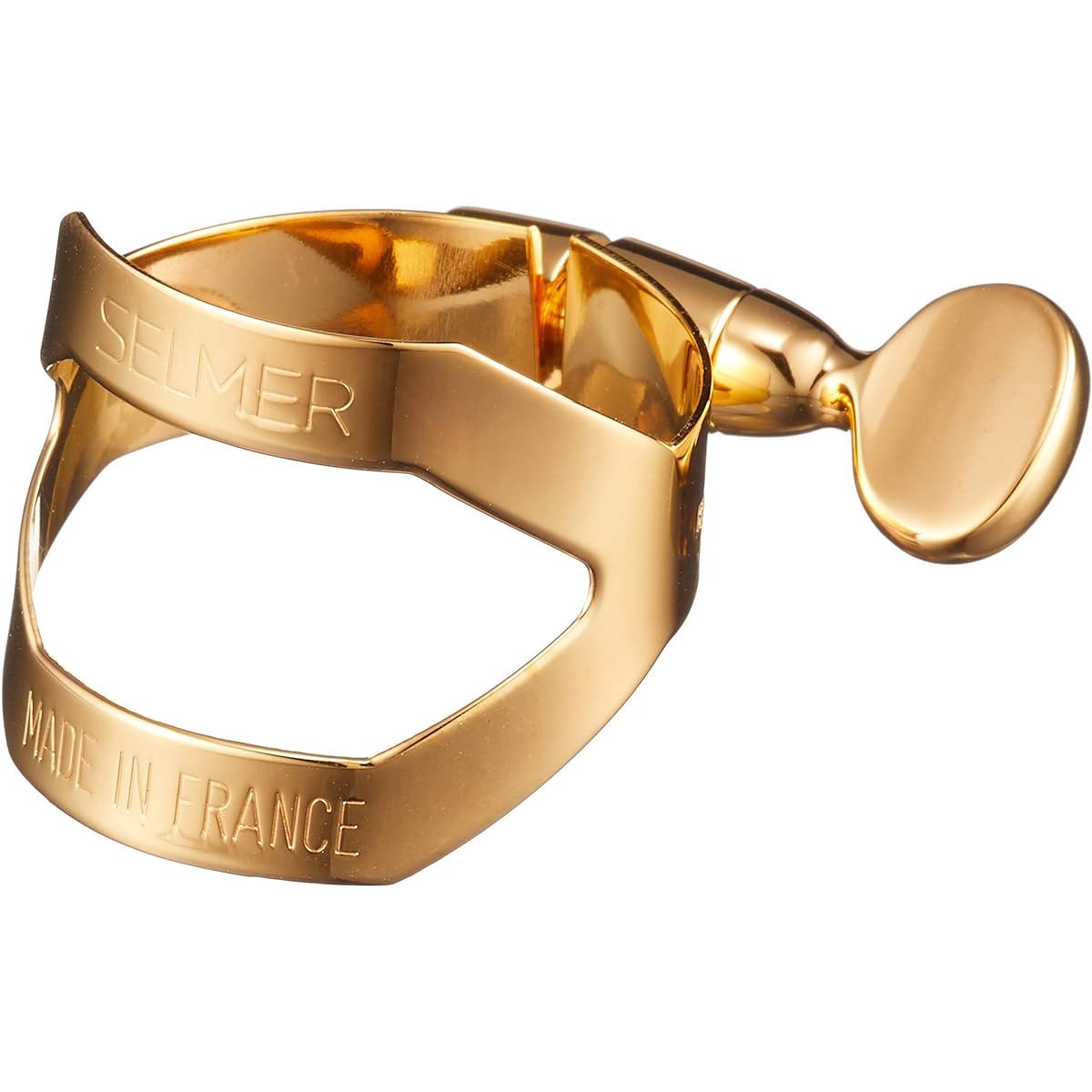 Selmer soprano saxophone ligature gold plated finish