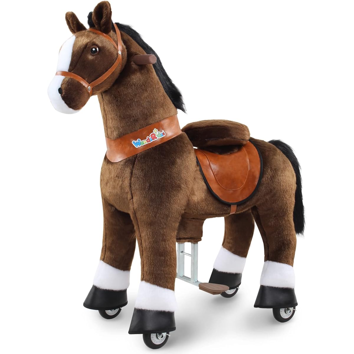 WondeRides Horse Ride Toy Pony Cycle Pony Cycle 4-9 Size 4 for Boys and Girls (36" Tall) Pony Ride Spirit Horse Toy