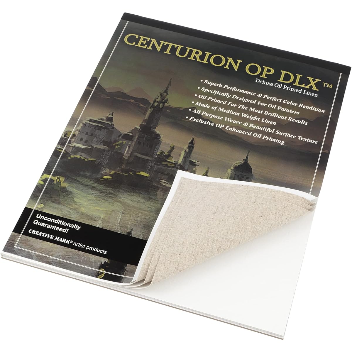 Centurion Artist Canvas Pads for Oil Painting, 11oz Weight, 10 Smudge Resistant Sheets, 6x8 Inches, Single