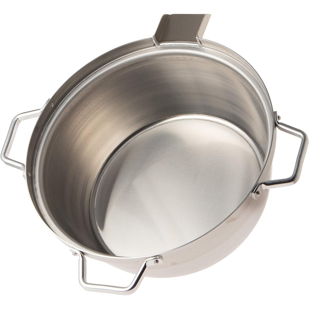 Endo Shoji TKG Noodle Soba Boiling Pot Aluminum Inner Diameter x Depth (mm) 500 x 175 Bottom Outer Diameter (mm) 465 Weight (kg) 2.8 Can store 6 udon noodles with special ring (ASB24) sold separately Commercial use ASB23