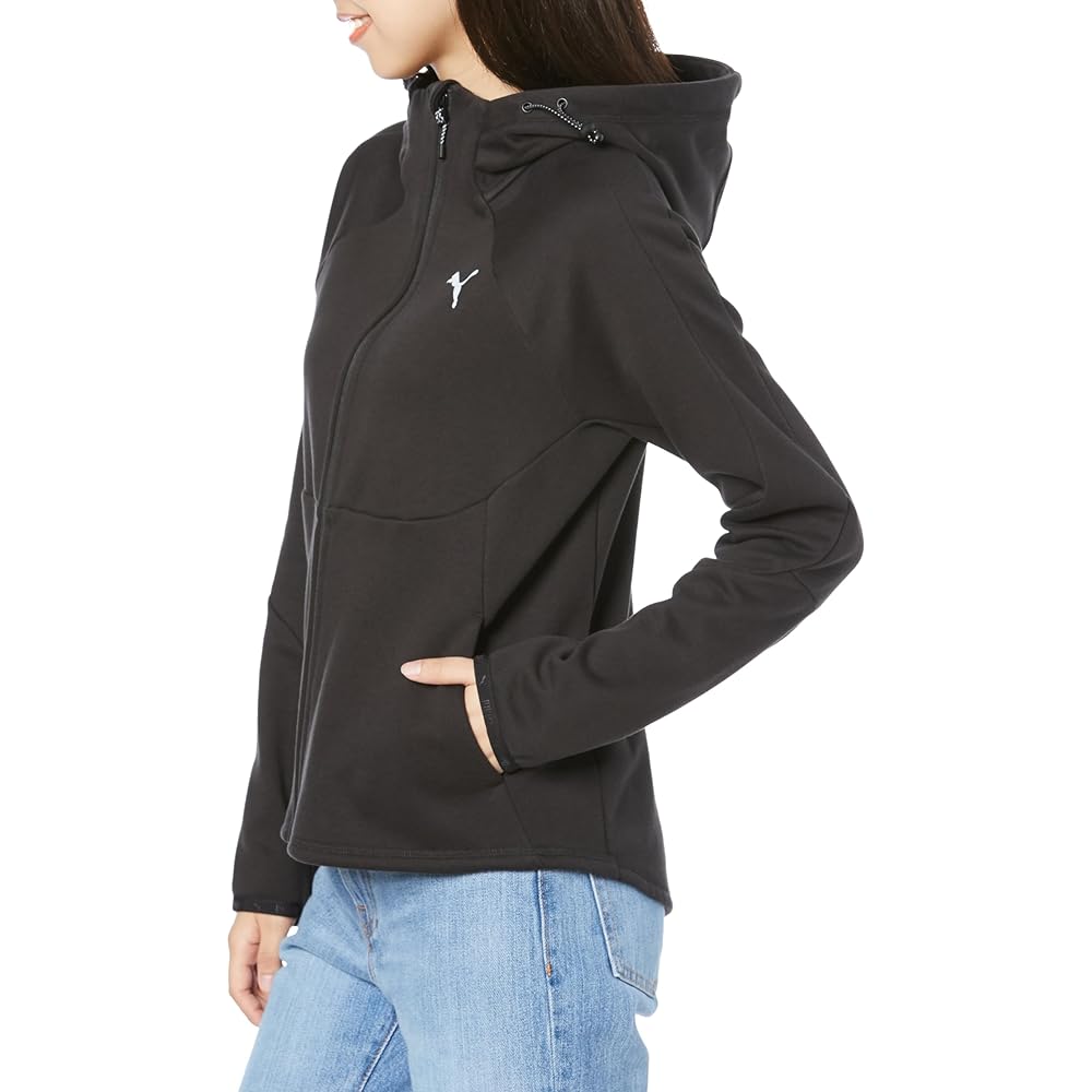[PUMA] 678462 Women's Fleece-lined Hoodie Parka Blouson EVOSTRIPE Warm Hooded Jacket
