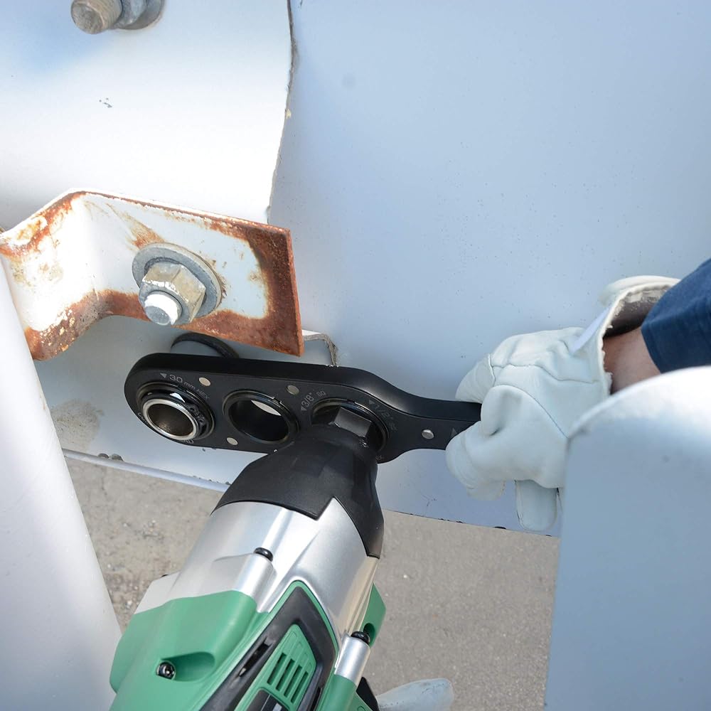 ANEX offset adapter width across flats 30mm with storage socket set AOA-30S1